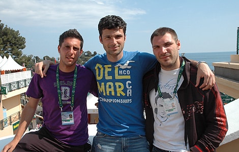 Nicola Corrente, Fabio Colangelo e Alessandro Nizegorodcew