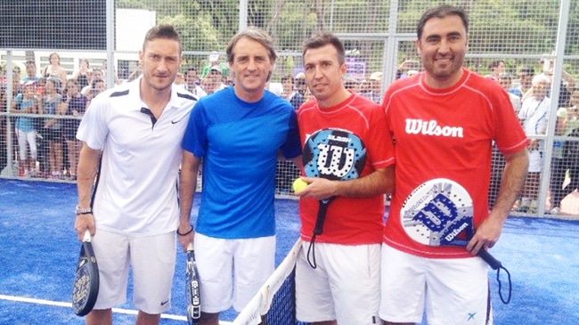 Francesco Totti, Roberto Mancini, Stefano Pupillo e Isidoro Spanò