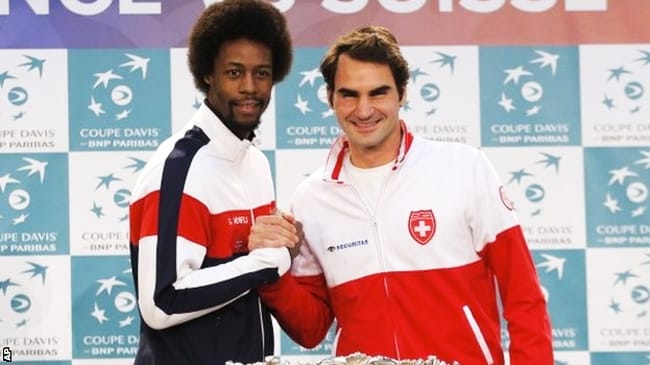 Roger Federer e Gael Monfils