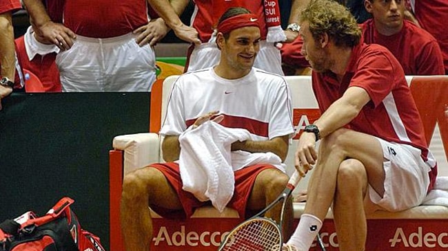 Marc Rosset e Roger Federer