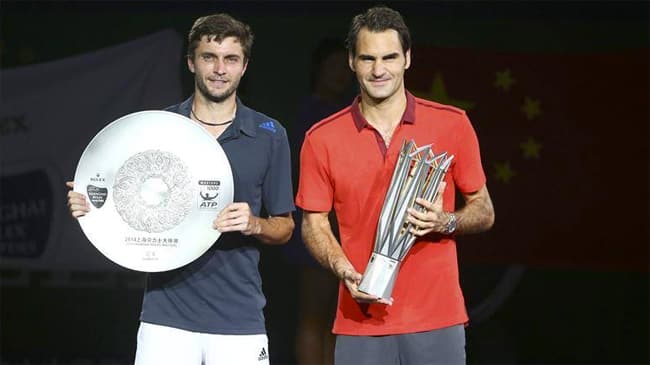 Roger Federer e Gilles Simon