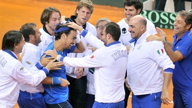 Coppa Davis, Italia-Gbr: Apre Fognini