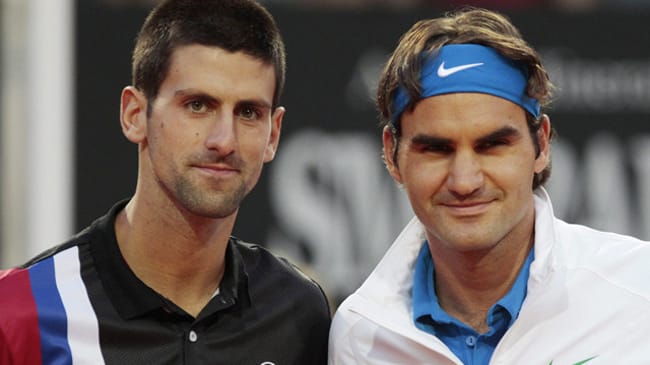 Roger Federer e Novak Djokovic
