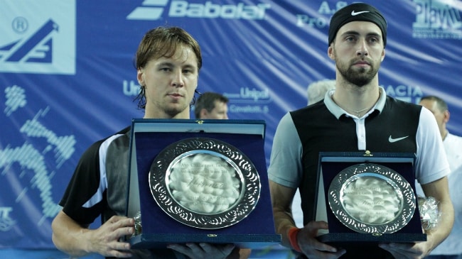 Andria, si fa male Basilashvili, titolo a Berankis