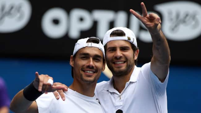 Fognini e Bolelli nella storia