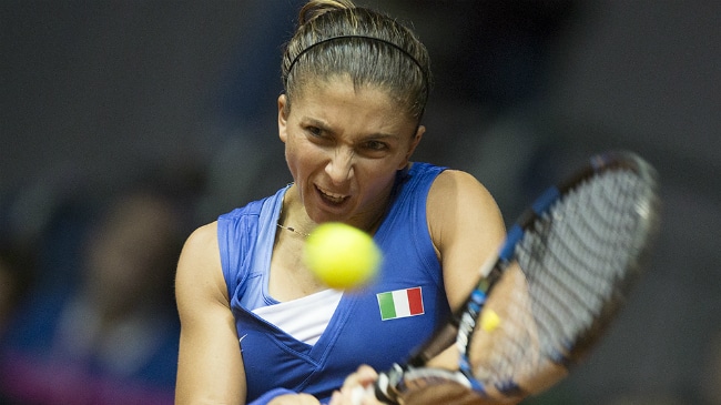 Fed Cup, vince Errani: Italia-Francia 1-0