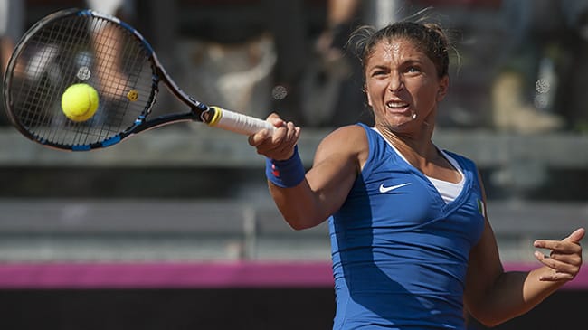 Errani in Fed cup Brindisi