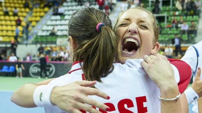 Fed Cup, la gioia della Svizzera