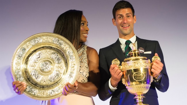 Serena Williams e Novak Djokovic al Wimbledon Dinner