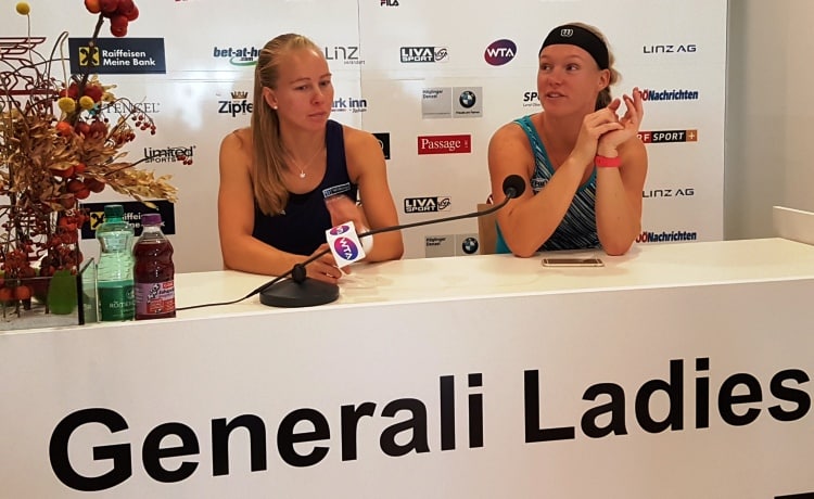 Wta Linz: Bertens “We have fun together”, Larsson “She makes the tour a bit more special”