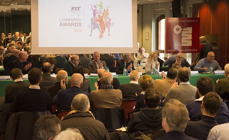 L’assemblea diventa una festa: il tennis lombardo premia le sue eccellenze