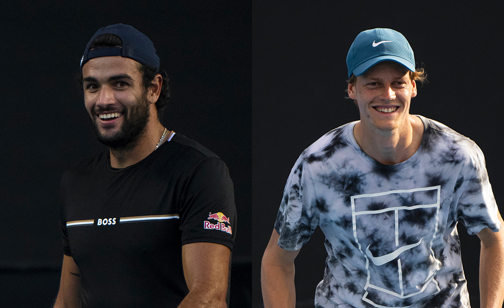 Matteo Berrettini e Jannik Sinner - Foto Ray Giubilo