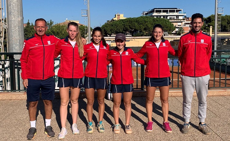 La formazione femminile del Tennis Club Cagliari