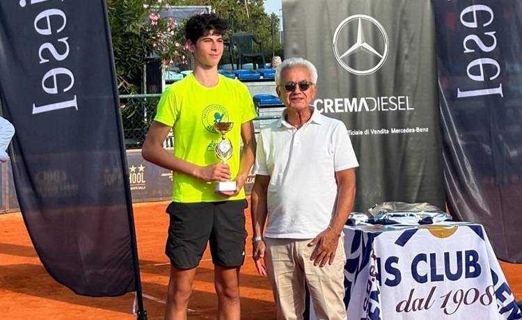 Marco Guarise vince fra i quarta categoria al Tennis Club Crema: suo il 2° Trofeo Crema Diesel