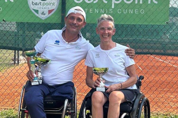 Saja bis e Lumini: tre titoli targati Active Sport nell’ITF di Cuneo. E Brando si fa notare nel Para Standing