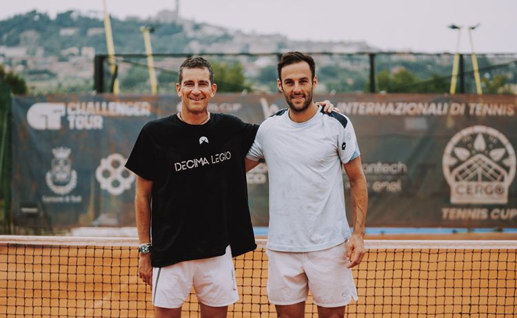 Stefano Travaglia a Todi con coach Alessandro Motti