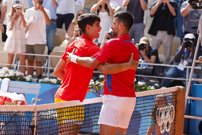 Carlos Alcaraz e Novak Djokovic a Parigi - Henri Szwarc / Starface