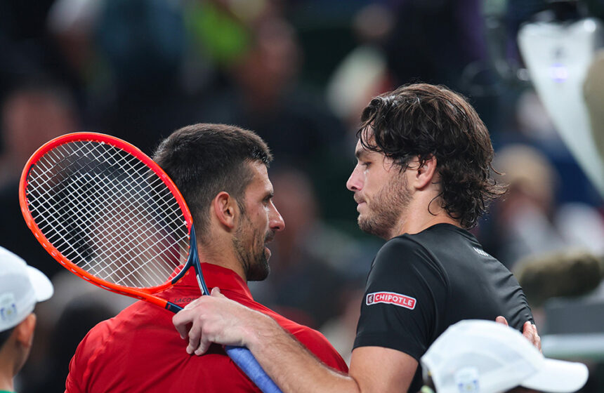 Novak Djokovic e Taylor Fritz - Foto Chine Nouvelle/SIPA
