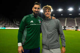 Gianluigi Donnarumma e Jannik Sinner - Foto FIGC