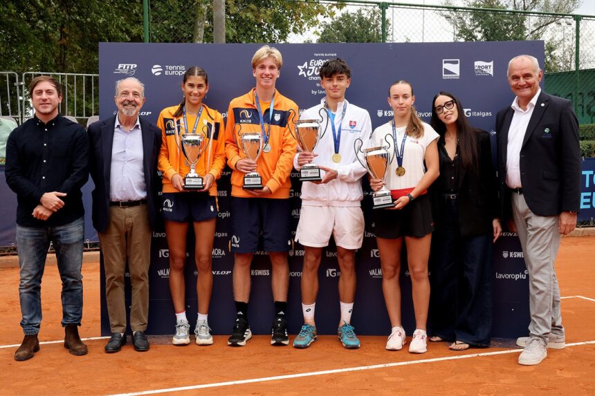 La premiazione dell'edizione 2025 dei Campionati Europei under 16 by Lavoropiù (foto FITP)