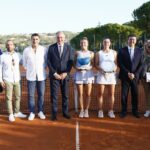 La premiazione del singolare della prima edizione del Lexus Tolentino Open, vinta dall'ucraina Oleksandra Oliynykova (foto Ludovico Cecoli)