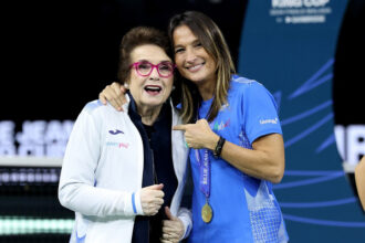 Tathiana Garbin e Billie Jean King - Foto FITP