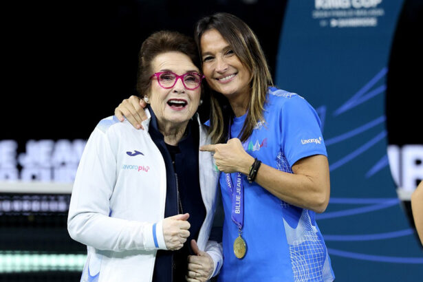Tathiana Garbin e Billie Jean King - Foto FITP