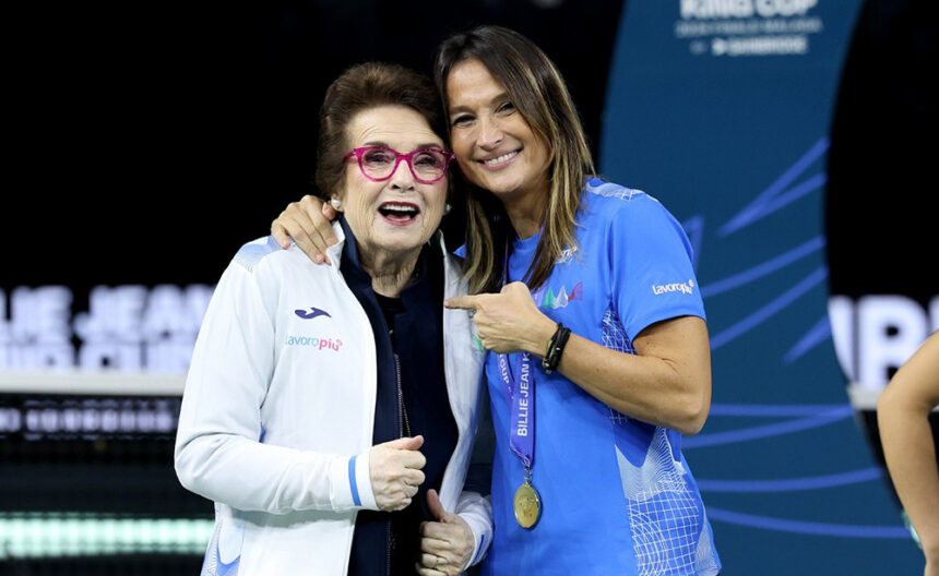 Tathiana Garbin e Billie Jean King - Foto FITP