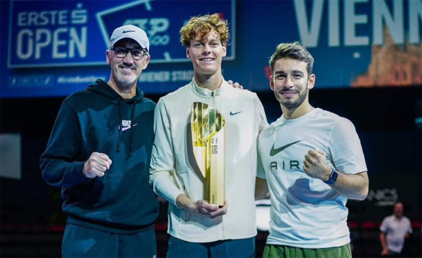 Darren Cahill, Jannik Sinner e Giacomo Naldi