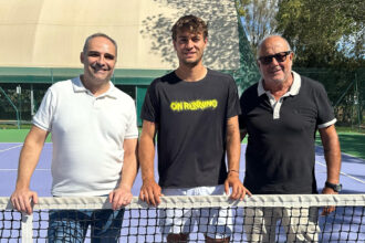 Giuseppe Bianco, Flavio Cobolli e Marcello Marchesini - Foto MEF Tennis Events