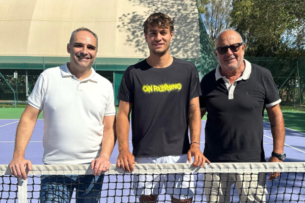 Giuseppe Bianco, Flavio Cobolli e Marcello Marchesini - Foto MEF Tennis Events