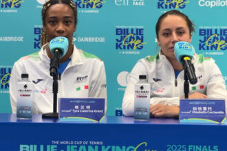 Tyra Grant ed Elisabetta Cocciaretto - Conferenza Stampa Billie Jean King Cup