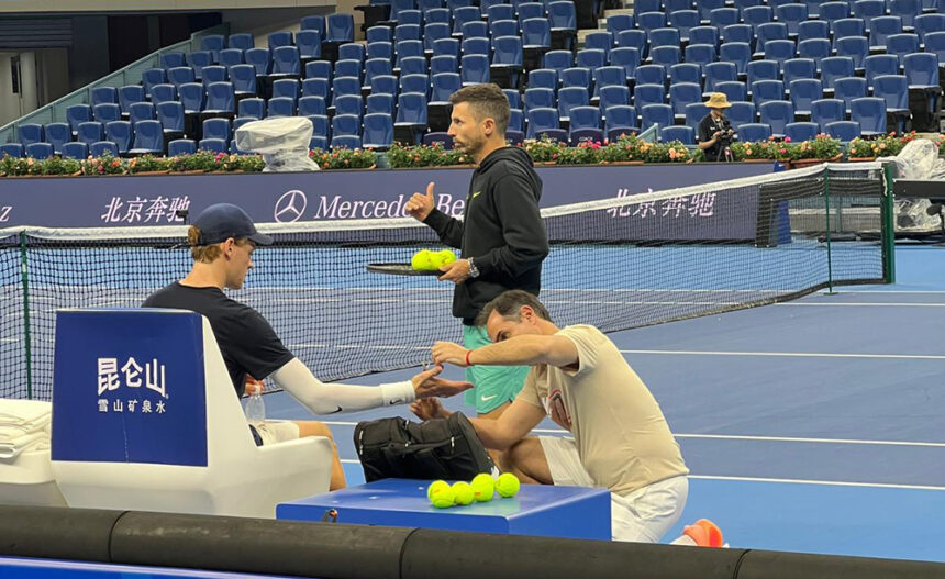 Jannik Sinner, Simone Vagnozzi e Alejandro Resnicoff