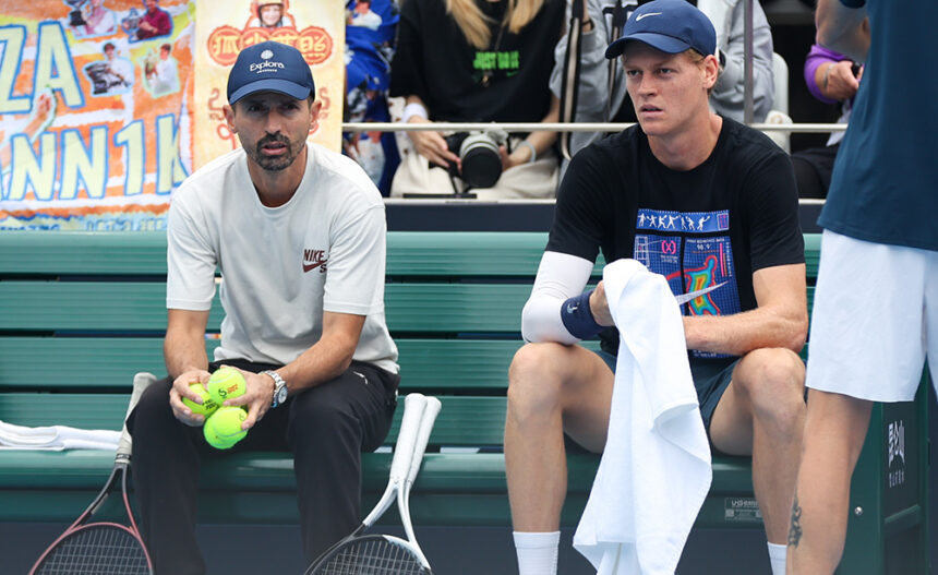 Simone Vagnozzi e Jannik Sinner a Pechino - Photo Courtesy of China Open