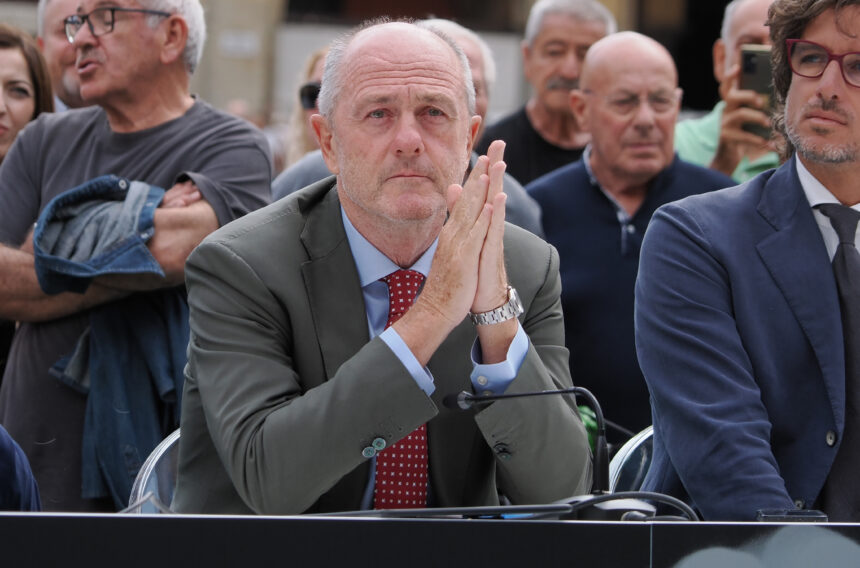 The draw ceremony for the Tennis Davis Cup Round of 16 teams, scheduled for November in Bologna, will be attended by Minister of Sport Andrea Abodi, President of the Italian Tennis Federation Angelo Binaghi, Tournament Director Feliciano Lopez, Councillor for Sport for the Municipality of Bologna Roberta Li Calzi and Coordinator of Sports Policies for the Emilia Romagna Region Gianmaria Manghi - Bologna, Italy, September 17, 2025 - photo Corrispondente Bologna