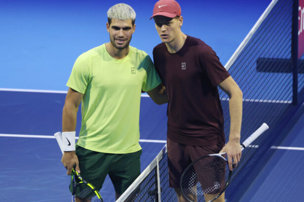 Carlos Alcaraz e Jannik Sinner - Foto Felice Calabrò IPA