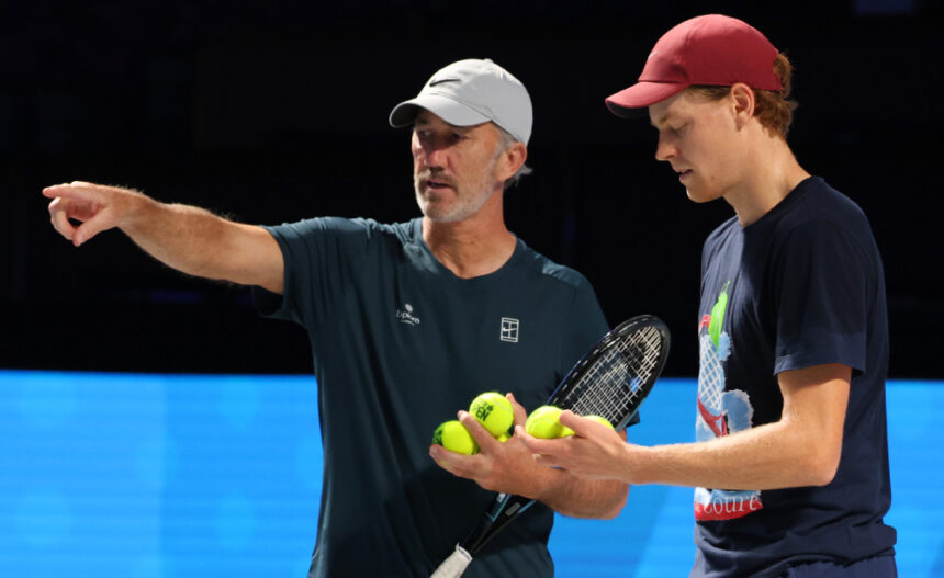 Darren Cahill e Jannik Sinner - Foto Felice Calabrò