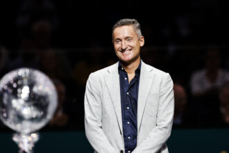 Paris, France - October 31: Andrea Gaudenzi Chairman of the ATP during the Day One of Rolex Paris Masters at Palais Omnisports de Bercy on October 31, 2022 in Paris, France. (Photo by Antonio Borga/Eurasia Sport Images) (Photo by Eurasia Sport Images/Just Pictures/Sipa USA)