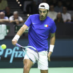 Lorenzo Musetti, Davis Cup 2024 - Foto Jean Catuffe/DPPI/IPA Sport 2