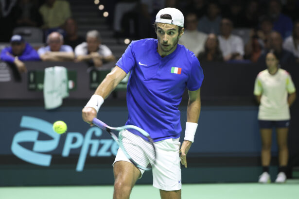 Lorenzo Musetti, Davis Cup 2024 - Foto Jean Catuffe/DPPI/IPA Sport 2