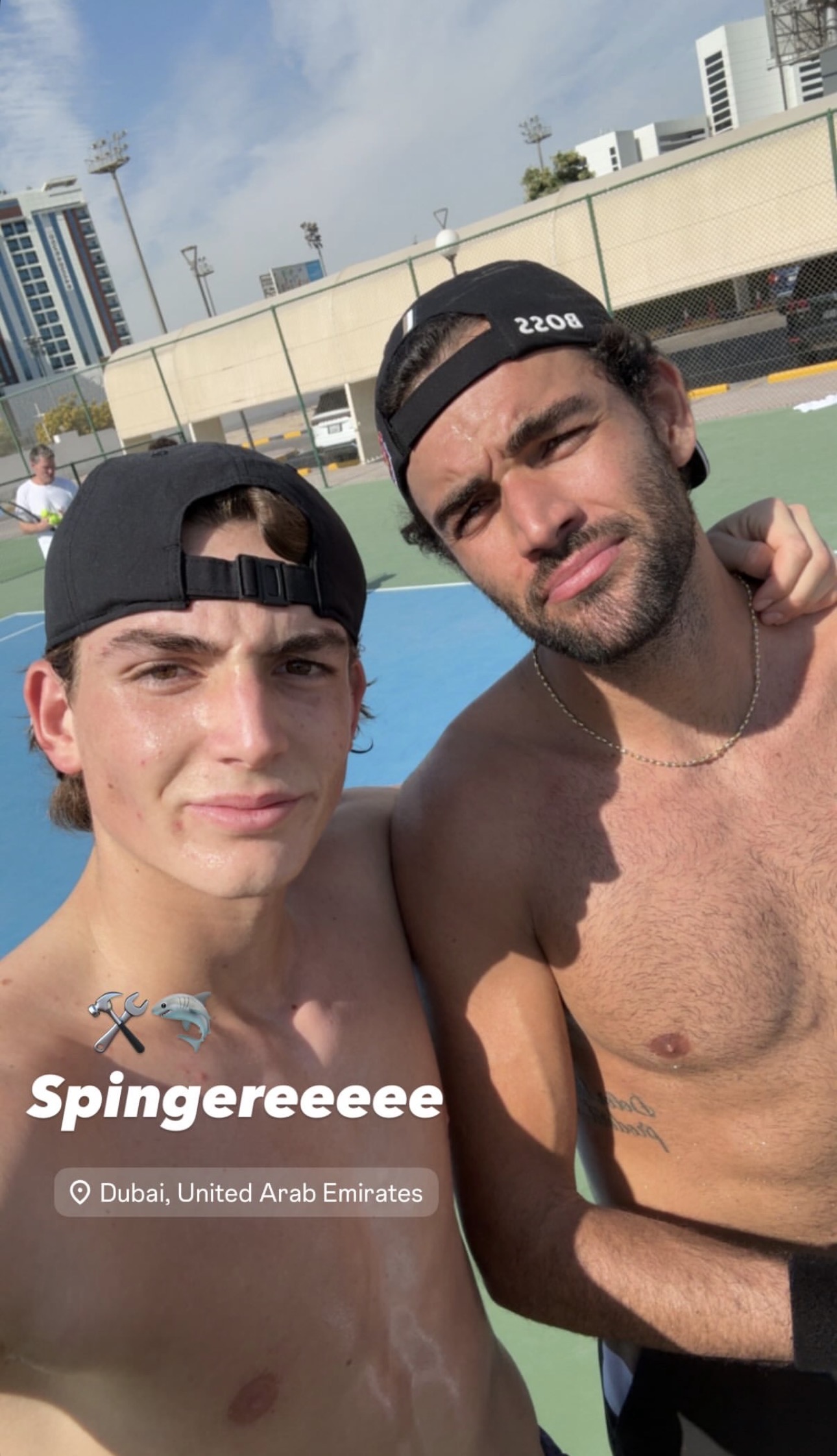 Jacopo Vasamì e Matteo Berrettini