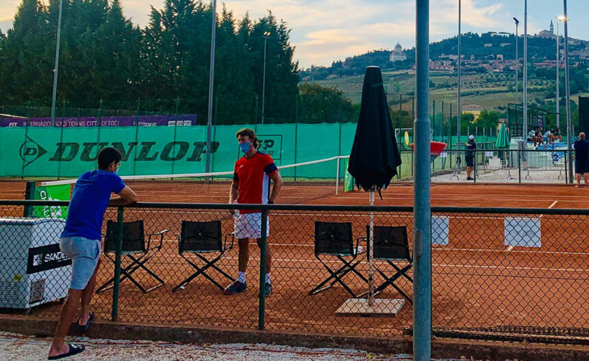 Carlos Alcaraz e Juan Carlos Ferrero - Todi 2020 - Foto Spazio Tennis