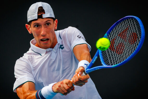 Francesco Maestrelli nell torneo dell'Australian Open 2026
