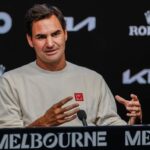 Roger Federer in conferenza stampa a Melbourne