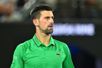 Novak Djokovic all'Australian Open 2026