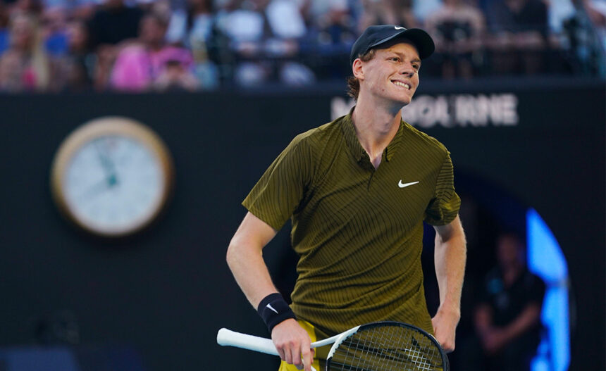 Jannik Sinner all'Australian Open 2026