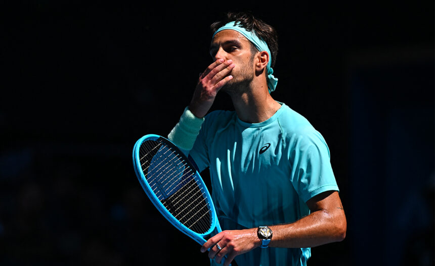 Lorenzo Musetti all'Australian Open 2026