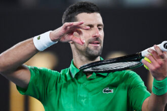 Novak Djokovic all'Australian Open 2026