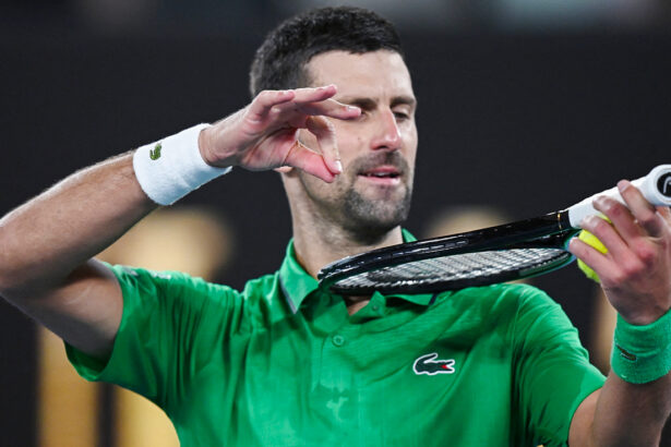 Novak Djokovic all'Australian Open 2026