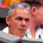 Renzo Furlan nel box di Jasmine Paolini a Wimbledon 2024